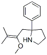 Pyrrolidine, 2-(2-methoxy-3-methyl-2-butenyl)-2-phenyl-|
