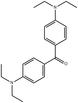4,4'-ビス(ジエチルアミノ)ベンゾフェノン 化学構造式