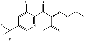 1-[3-chloro-5-(trifluoromethyl)-2-pyridinyl]-2-[(Z)-ethoxymethylidene]-1,3-butanedione Structure