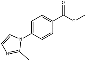 4-(2-甲基-1H-咪唑-1-基)苯甲酸甲酯, 900015-35-2, 结构式