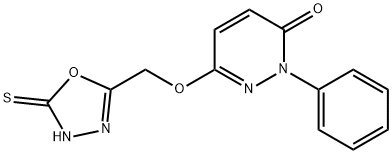 2-phenyl-6-[(5-sulfanyl-1,3,4-oxadiazol-2-yl)methoxy]-3(2H)-pyridazinone Structure