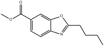 methyl 2-butyl-1,3-benzoxazole-6-carboxylate 结构式