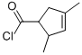 3-Cyclopentene-1-carbonyl chloride, 3,5-dimethyl- (7CI) Structure