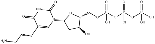 ((2R,3S,5R)-5-(5-(3-Aminopropyl)-2,4-dioxo-3,4-dihydropyrimidin-1(2H)-yl)-3-hydroxytetrahydrofuran-2-yl)methyl tetrahydrogen triphosphate Structure