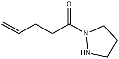 4-Penten-1-one,  1-(1-pyrazolidinyl)- Struktur