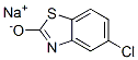 Sodium 5-chlorobenzothiazole-2-olate Structure