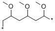 聚(乙烯基甲醚), 9003-09-2, 结构式