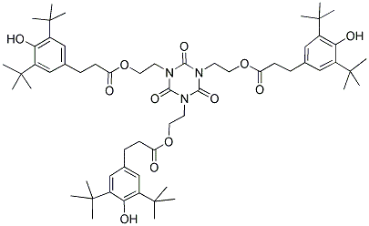 3,5-DI-TERT-BUTYL-4-HYDROXY-HYDROCINNAMIC ACID TRIESTER OF 1,3,5-TRIS(2-HYDROXYETHYL)-S-TRIAZINE-2,4,6-(1H,3H,5H)-TRIONE|2-丙酮与N-苯基苯胺的聚合物