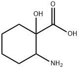 Cyclohexanecarboxylic  acid,  2-amino-1-hydroxy- Structure