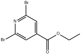 2,6-二溴-4-羧酸乙酯吡啶,90050-70-7,结构式