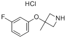 3-(3-FLUOROPHENOXY)-3-METHYL-AZETIDINE HYDROCHLORIDE|3-(3-氟苯氧基)-3-甲基氮杂环丁烷盐酸盐
