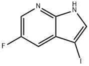 5-氟-3-碘-1H-吡咯并[2,3-B]吡啶, 900514-10-5, 结构式