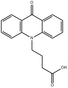 9-Oxo-10(9H)-acridinebutanoic acid,90053-07-9,结构式