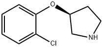 Pyrrolidine, 3-(2-chlorophenoxy)-, (3S)- Struktur