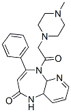 4-phenyl-2-oxo-5-(2-(4-methylpiperazin-1-yl)acetyl)-1H-tetrahydropyrido(2,3-b)(1,4-)diazepine|