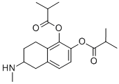 ()-5,6,7,8-Tetrahydro-6-(methylamino)-1,2-naphthylene diisobutyrate Structure