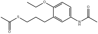 N-[3-(3-Acetylthiopropyl)-4-ethoxyphenyl]acetamide Structure