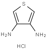 3,4-ジアミノチオフェン二塩酸塩 化学構造式