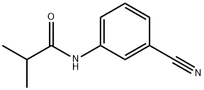 PropanaMide, N-(3-cyanophenyl)-2-Methyl- Structure