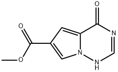 Methyl 4-hydroxypyrrolo[1,2-f][1,2,4] triazine-6-carboxylate 结构式