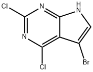 5-BroMo-2,4-дихлор-7H-пирроло[2,3-d]пиримидин структура
