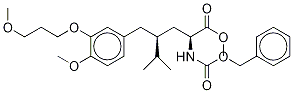 (αS,γS)-4-Methoxy-3-(3-methoxypropoxy)-γ-(1-methylethyl)-α-[[(phenylmethoxy)carbonyl]amino]benzenepentanoic Acid Methyl Ester Structure