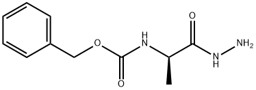 Benzyl N-[(1R)-1-(hydrazinecarbonyl)-ethyl]carbamate Struktur