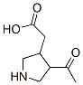 3-Pyrrolidineacetic acid, 4-acetyl- (7CI)|