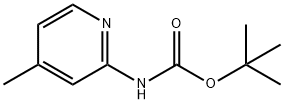 2-(BOC-氨基)-4-甲基吡啶,90101-20-5,结构式