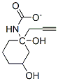 1,3-Cyclohexanediol,1-(2-propynyl)-,1-carbamate,trans-(9CI) Structure