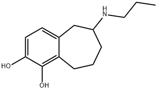 1,2-dihydroxy-6-(N-(2-methylethyl)amino)-6,7,8,9-tetrahydrobenzocycloheptene 结构式