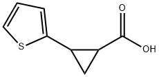 2-(噻吩-2-基)环丙基甲酸, 90111-23-2, 结构式