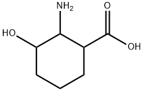 Cyclohexanecarboxylic  acid,  2-amino-3-hydroxy- Struktur