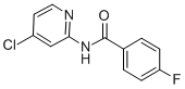 N-(4-CHLORO-2-PYRIDINYL)-4-FLUORO-BENZAMIDE Structure