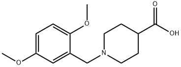 1-[(2,5-DIMETHOXYPHENYL)METHYL]-PIPERIDINE-4-CARBOXYLIC ACID Struktur