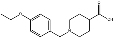 1-(4-ETHOXY-BENZYL)-PIPERIDINE-4-CARBOXYLIC ACID Structure