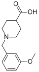 1-(3-methoxybenzyl)piperidine-4-carboxylic acid Structure