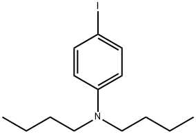 N,N-BIS(N-BUTYL)-4-IODOANILINE 结构式