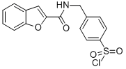 4-([(1-BENZOFURAN-2-YLCARBONYL)AMINO]METHYL)BENZENESULFONYL CHLORIDE 结构式