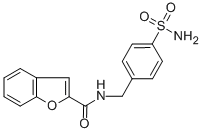 Benzofuran-2-carboxylic acid 4-sulfamoyl-benzylamide,90141-25-6,结构式