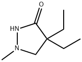 3-Pyrazolidinone,  4,4-diethyl-1-methyl-,90152-28-6,结构式