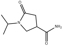 1-异丙基-2-氧代吡咯烷-4-甲酰胺,90152-93-5,结构式