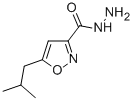 5-(2-METHYLPROPYL)-3-ISOXAZOLECARBOXYLIC ACID HYDRAZIDE 化学構造式