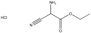 2-氨基-2-氰基乙酸乙酯盐酸盐 结构式