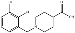 1-(2,3-dichlorobenzyl)piperidine-4-carboxylic acid Structure