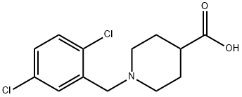 1-[(2,5-二氯苯基)甲基]-4-哌啶甲酸, 901920-33-0, 结构式
