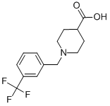 1-[3-(trifluoromethyl)benzyl]piperidine-4-carboxylic acid 结构式