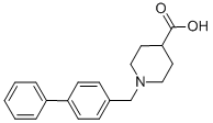1-([1,1'-BIPHENYL]-4-YLMETHYL)-PIPERIDINE-4-CARBOXYLIC ACID Struktur