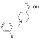 1-(2-bromobenzyl)piperidine-4-carboxylic acid Structure