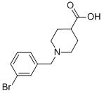 1-(3-bromobenzyl)piperidine-4-carboxylic acid Structure